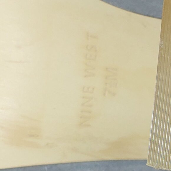 Nine West Ronia Suede Slouchy Peep Toe Ankle Tie up Booties Size 7.5 Grey - Picture 8 of 8